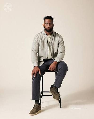 Siya Kolisi seated in studio