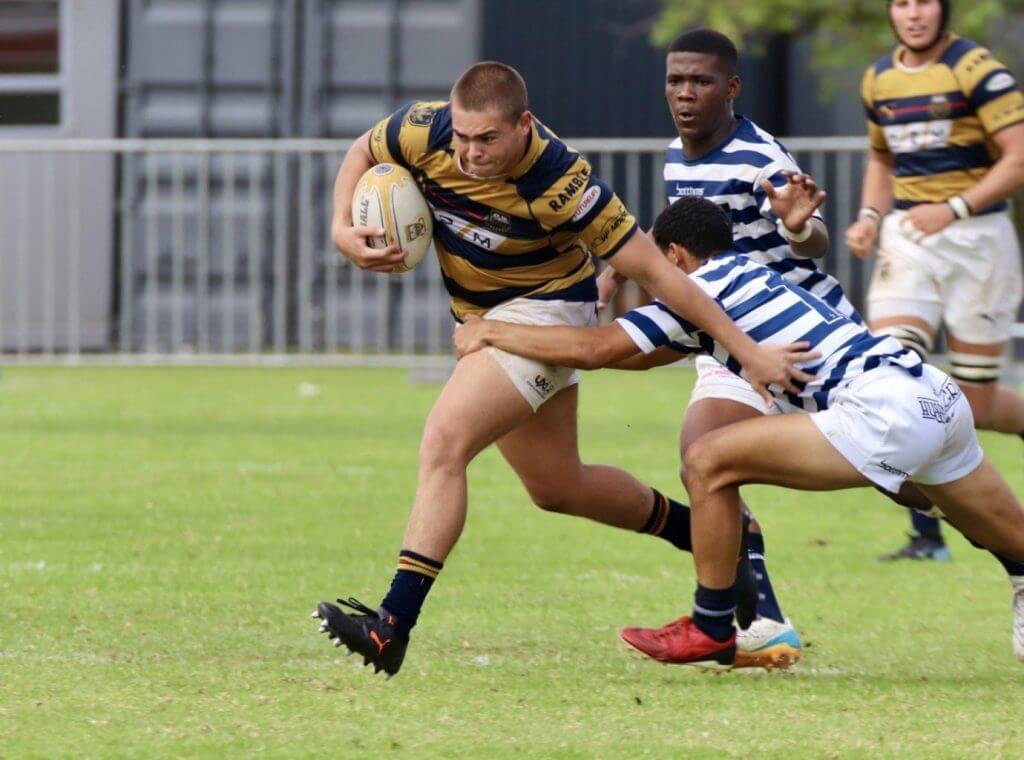 SACS defender tackles a Paul Roos ball carrier